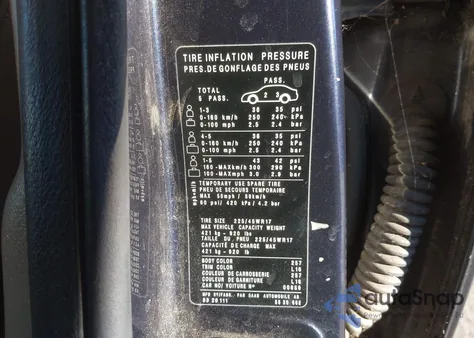 2003 Saab 9-5 Aero from USA, damaged, VIN YS3EH49G633000859